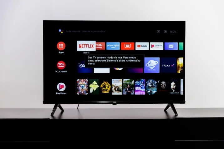 TCL 32S615 Android TV menus