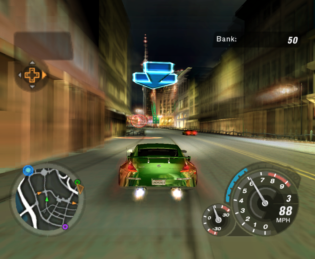 NFS Underground 2 cativou os brasileiros com sua trilha sonora e gráficos belíssimos à época, além de customização de veículos (Imagem: Electronic Arts/Divulgação)