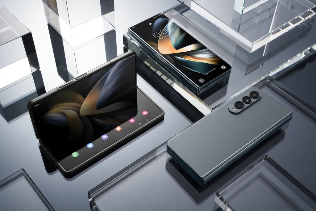 Smartphone mais poderoso já lançado pela Samsung, o Galaxy Z Fold4 está mais resistente, moderno e preparado para sua rotina intensa (Imagem: Divulgação/Samsung)