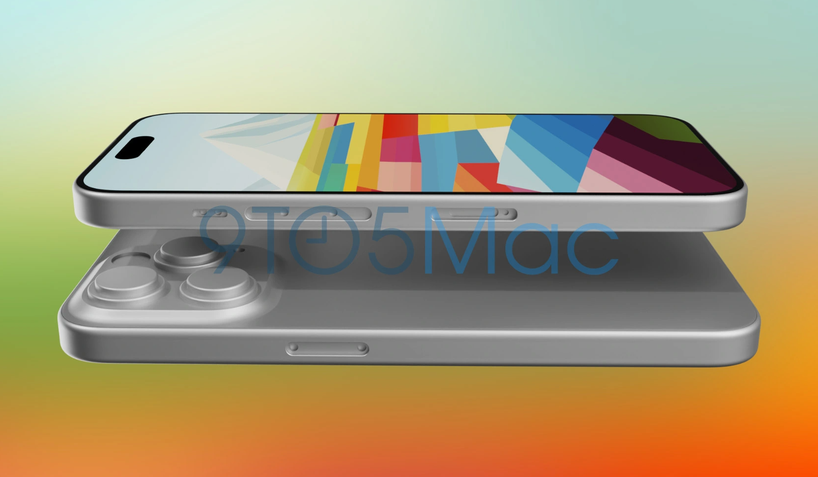 Renderização do iPhone 15 Pro baseada em arquivos CAD