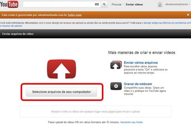 Selecionar vídeo Selecionar vídeo