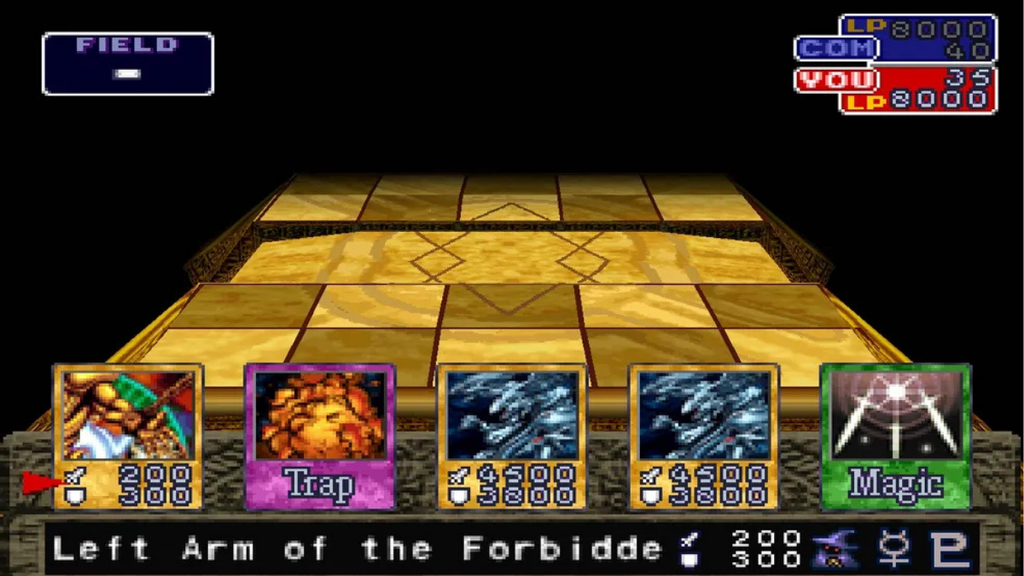 Partida em Yu-Gi-Oh! Forbidden Memories
