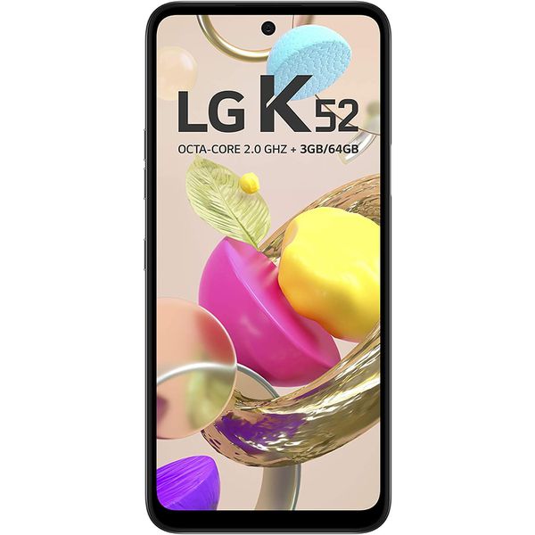 Smartphone LG K52 Cinza, com Tela de 6,59, 4G, 64GB e Câmera Quádrupla de 13MP+5MP+2MP+2MP - LMK420BMW