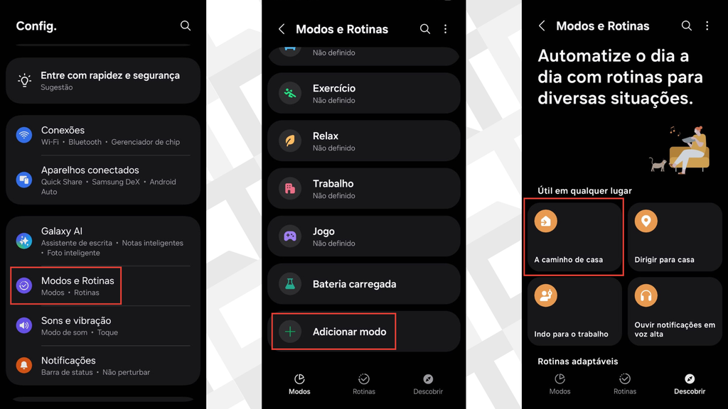 Passos para usar o recurso 