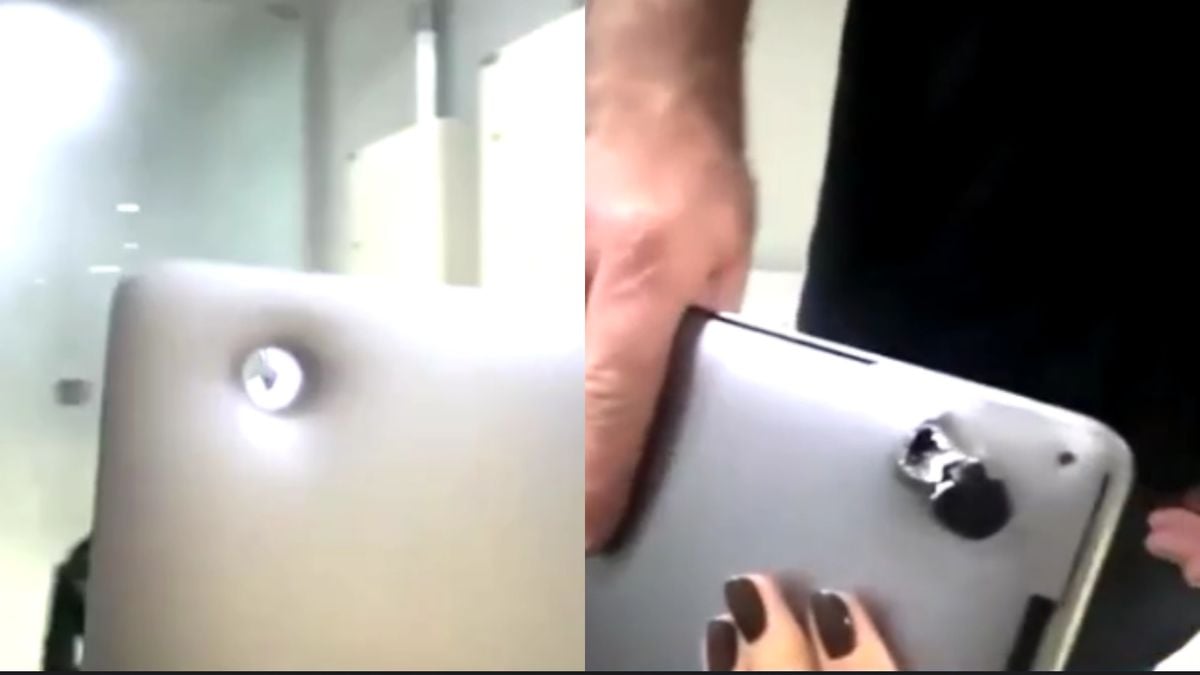 Macbook Pro bloqueia projétil e salva vida de homem em SP; veja fotos