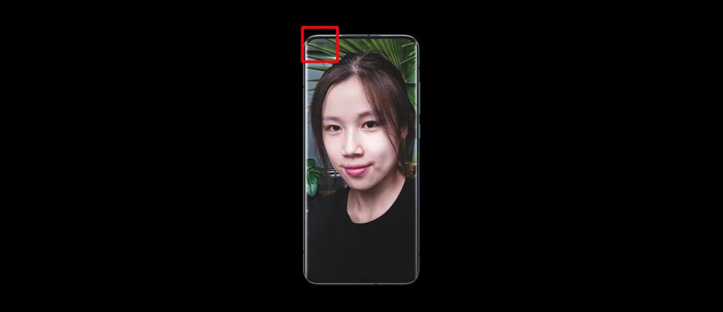 Com a câmera ativada, é possível notar a localização do sensor de selfies (imagem: Xiaomi)