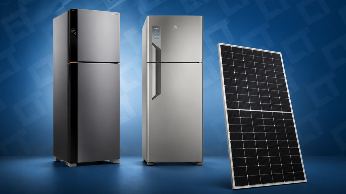 Quantas placas solares precisa para rodar uma geladeira grande o dia todo?