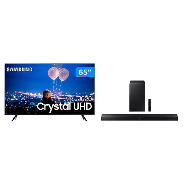 Smart TV Crystal UHD 4K LED 65” Samsung - 65TU8000 Wi-Fi Bluetooth HDR 3 HDMI + Soundbar - Magazine Canaltechbr