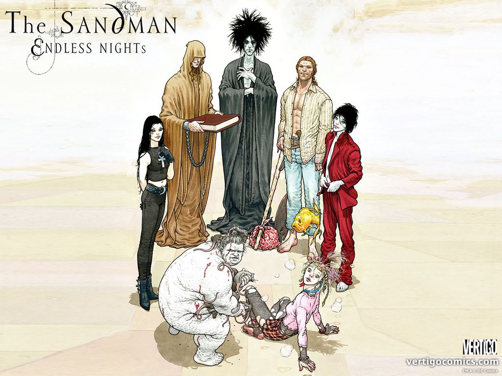 Sandman e os Perpétuos (Imagem: Reprodução/DC Comics)