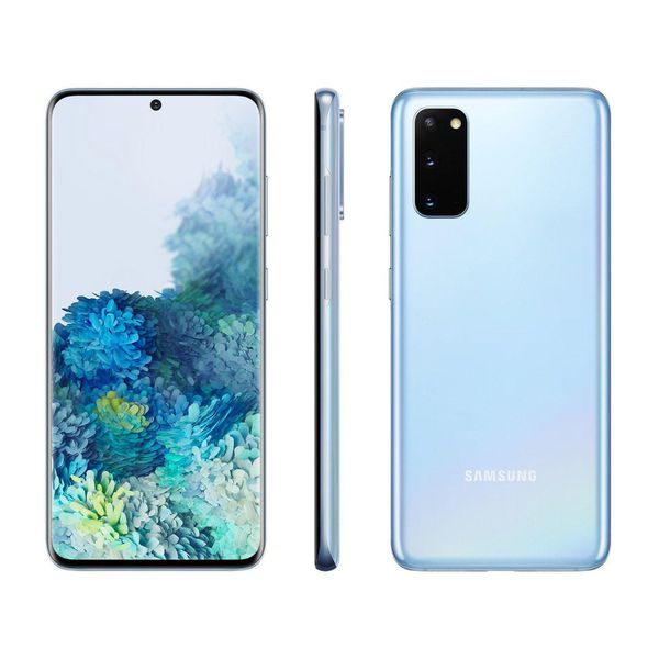 [APP + CLIENTE OURO + CUPOM] Smartphone Samsung Galaxy S20 128GB Cloud Blue 4G - Octa-Core 8GB RAM 6,2” Câm. Tripla + Selfie 10MP
