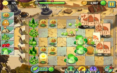 Plants vs Zombies 2 Chinese Version - Part 1: Ancient Egypt Day 1 to Day 3  