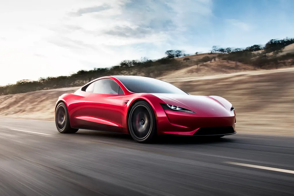 Tesla Roadster "normal" faz de 0 a 100 km/h em 1,9 segundos (Imagem: Divulgação/Tesla)