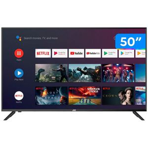 [CUPOM] Smart TV 4K DLED 50” JVC LT-50MB508 Android - Wi-Fi Bluetooth HDR 4 HDMI 3 USB