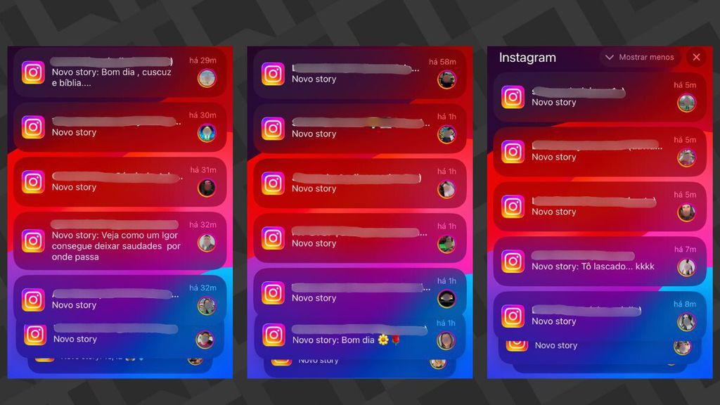 Notificações Instagram