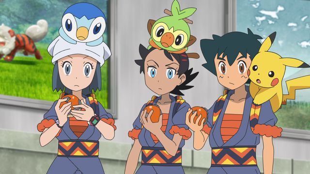 Dubladores de Goh e Ash falando sobre Pokémon