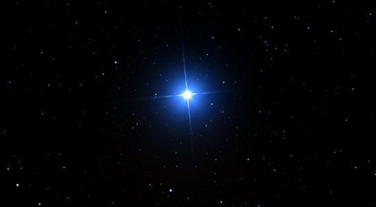 A estrela Vega, na constelação Lyra (Imagem: Reprodução/Martin S. Mitchell)