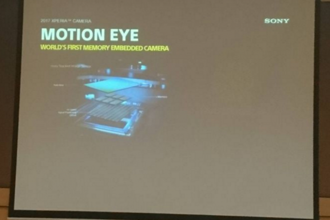 Suposto slide vazado mostra que o novo sensor CMOS que pode equipar os próximos Xperia XZs e XZ Premium se chamará Motion Eye