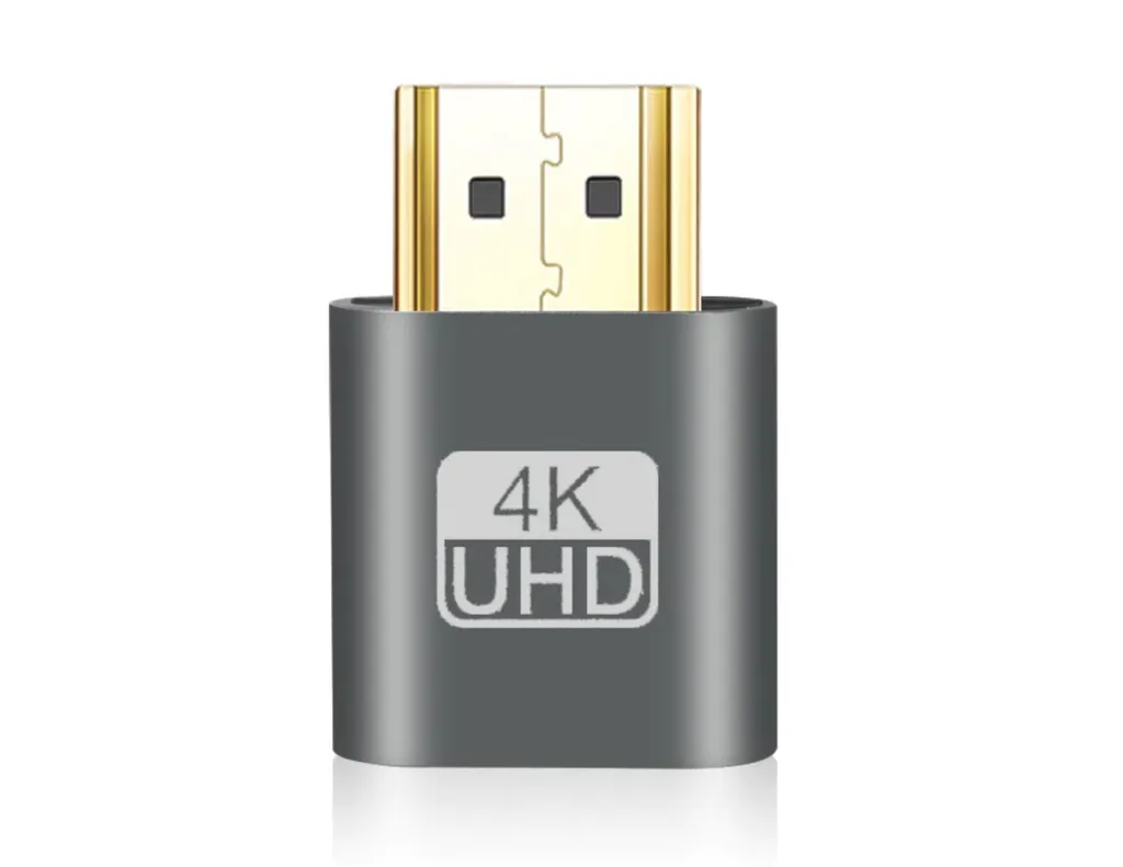 Adaptador HDMI serve para simular a presença de uma tela externa (Imagem: Miners & Etc)