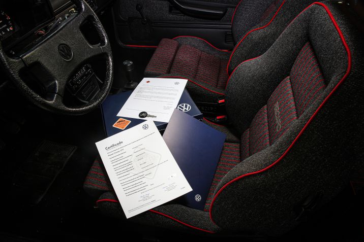 Certificado de carros antigos da Volkswagen
