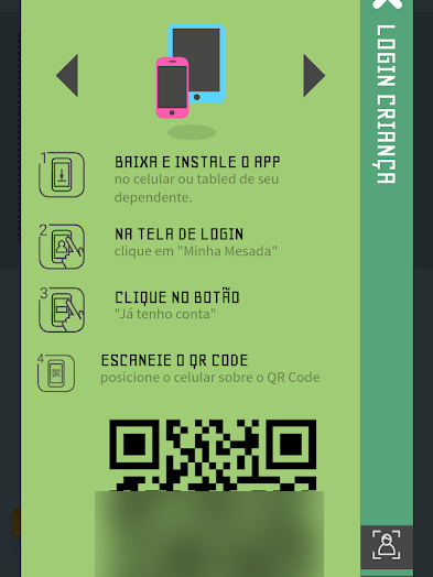 Escaneie o QR Code em outro dispositivo para concluir (Imagem: André Magalhães/Captura de tela)