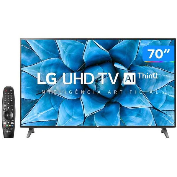 Smart TV UHD 4K LED 70” LG 70UN7310PSC Wi-Fi - Bluetooth HDR Inteligência Artificial 3 HDMI 2 USB [CUPOM]