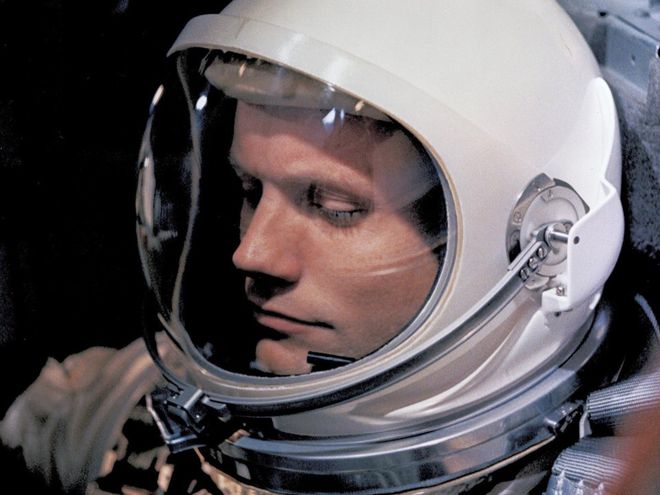 Neil Armstrong durante a missão Gemini 8 (Imagem: NASA)