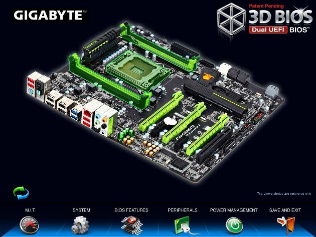 Placa-mãe Gigabyte chipset X79 com UEFI