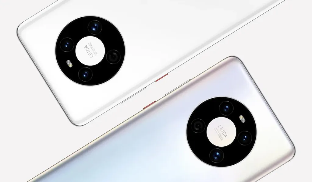 Design do Huawei Mate 50 ainda é desconhecido, mas pode ser inspirado pelo Mate 40 com arranjo de câmeras em formato de anel (Imagem: Reprodução/Huawei)