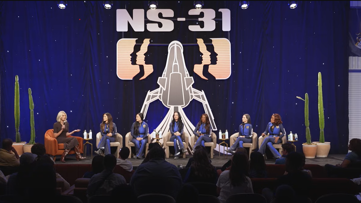 Blue Origin mostra vídeo de interior da cápsula com Katy Perry e tripulação