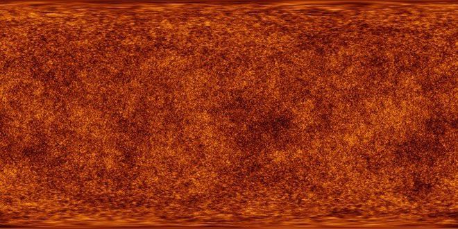 A primeira cor do universo, irradiada no corpo negro (Imagem: Planck/IPAC)