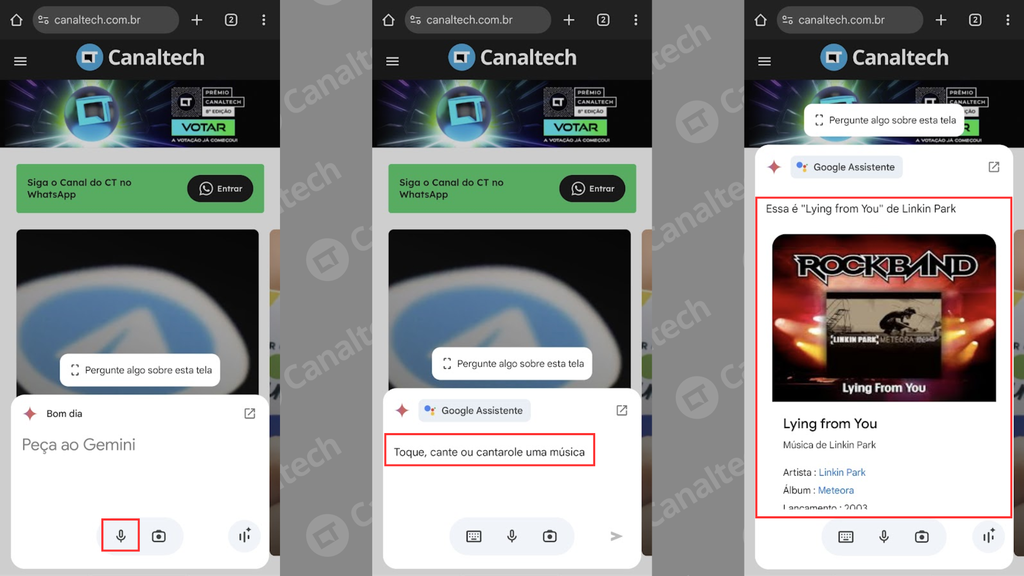 Como identificar uma música com o Google Assistente (Imagem: Captura de tela/Bruno De Blasi/Canaltech)