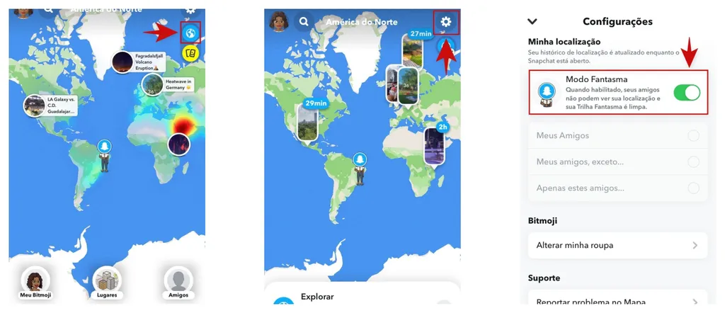 O Snapchat permite que você encontre usuários e veja Snaps de qualquer parte do mundo (Captura: Kris Gaiato)