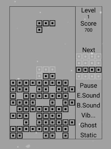 O Classic Blocks traz o visual retrô dos anos 80 e 90 do Tetris (Captura de tela: Matheus Bigogno)