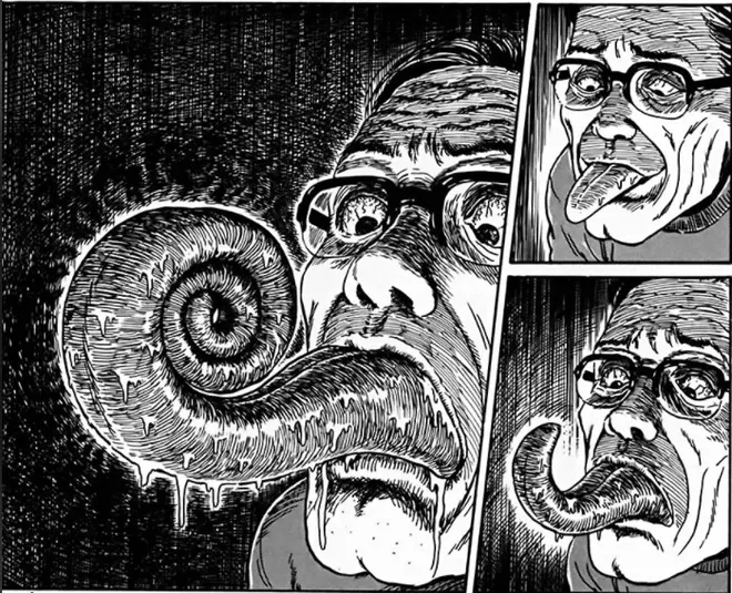 Talvez a carreira como dentista tenha ajudado Junji Ito a ter ideias bem perturbadoras do que é o terror (Imagem: Reprodução/Devir)