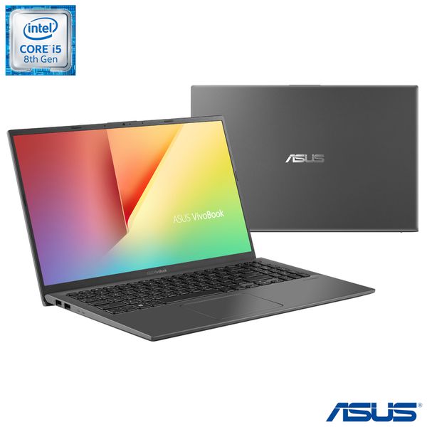 Notebook Asus VivoBook 15, Intel® Core™ i5 8265U, 8GB, 1TB, Tela de 15,6", NVIDIA® GeForce® MX110, Cinza - X512FB-BR468T [À VISTA]