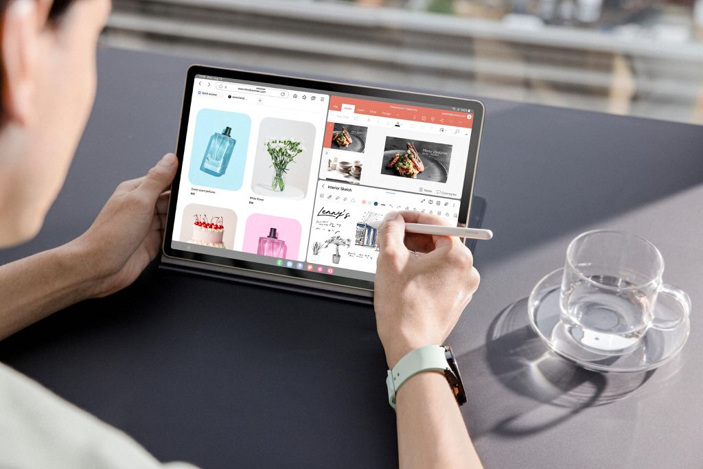 Nova linha Galaxy Tab S deve ganhar recursos de produtividade aprimorados com IA (Imagem: Divulgação/Samsung)