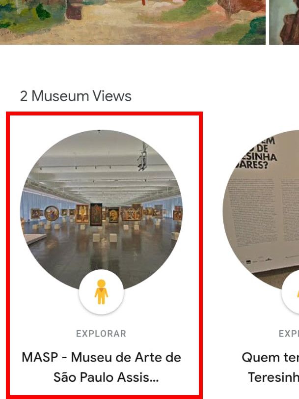 Alguns museus oferecem experiências utilizando o Street View (Captura de tela: Matheus Bigogno)