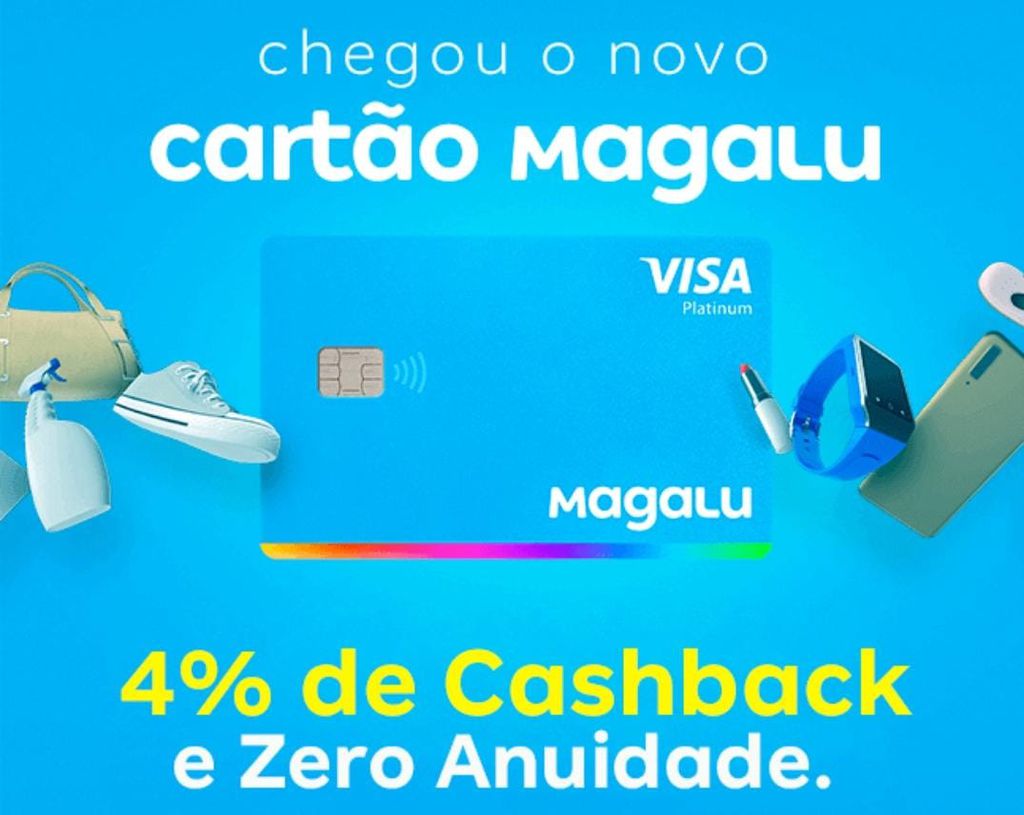 Cartão Magalu: cashback em dobro até 31 de maio deste ano (Imagem: divulgação / Magalu)