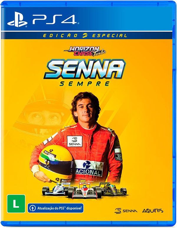 Horizon Chase Turbo com expansão Senna Sempre terá edição física lançada no Brasil (Imagem: Divulgação/Aquiris)