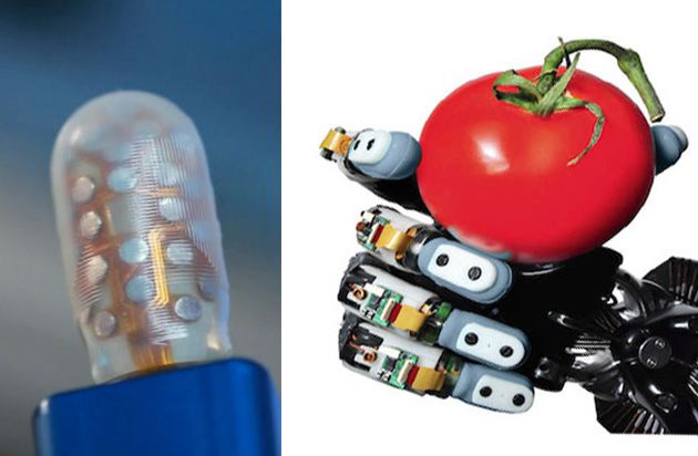BioTac Dedo robô com impressões digitais