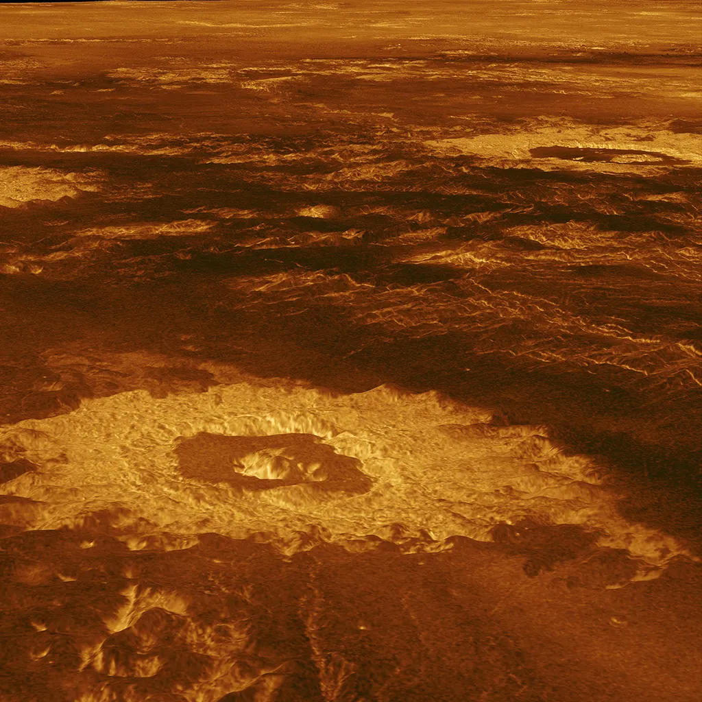 A superfície de Vênus é inóspita para nós (Imagem: Reprodução/NASA/JPL)