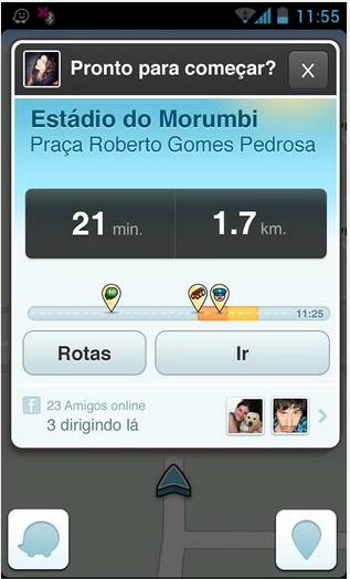 Waze - Iniciar Navegação Waze - Iniciar Navegação