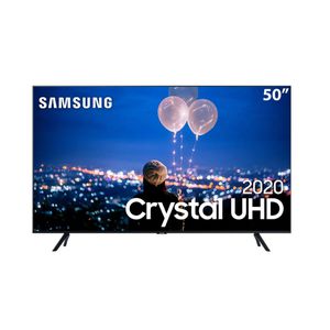 Smart TV LED 50" UHD 4K Samsung 50TU8000 Crystal UHD, Borda Infinita, Alexa Built In, Visual Livre de Cabos, Modo Ambiente Foto, Controle Único - 2020