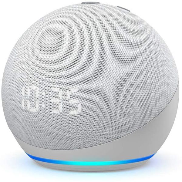 Novo Echo Dot (4ª geração): Smart Speaker com Relógio e Alexa - Cor Branca