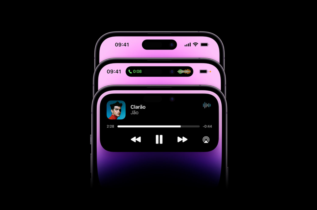 iphone ilha dinâmica