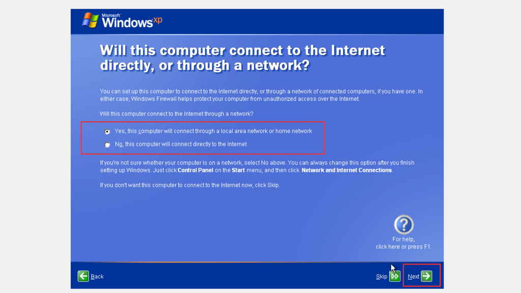 Finalize a configuração do Windows XP (Imagem: Captura de tela/Bruno De Blasi/Canaltech)