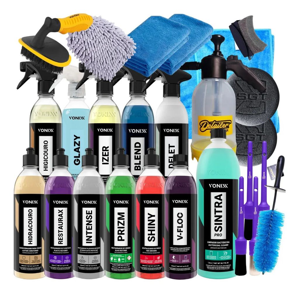 Kit limpeza automotiva