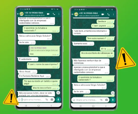 Criminosos se passam pelo Reclame AQUI em golpe do WhatsApp