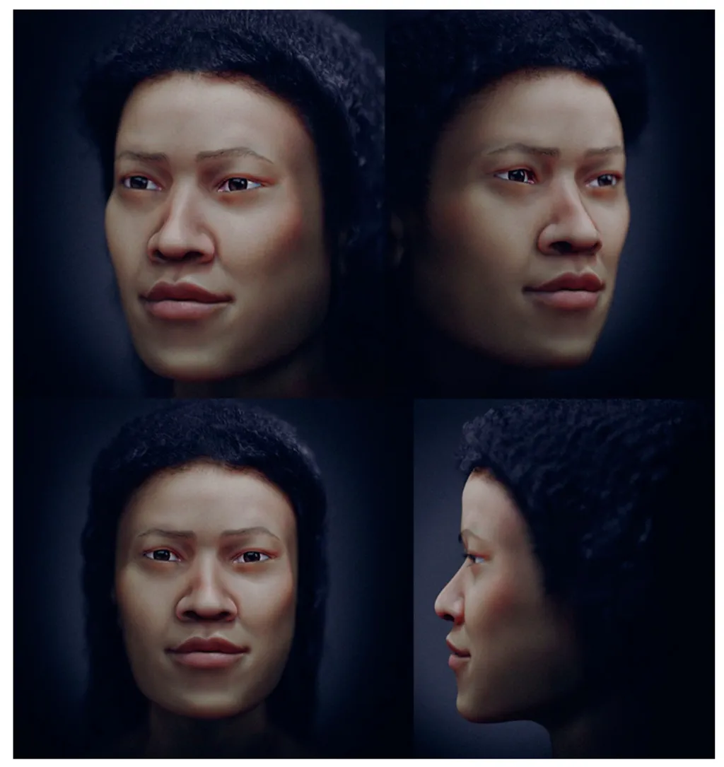 Resultado final da reconstrução facial da mulher malaia da Idade da Pedra (Imagem: Moraes et al./Applied Sciences)