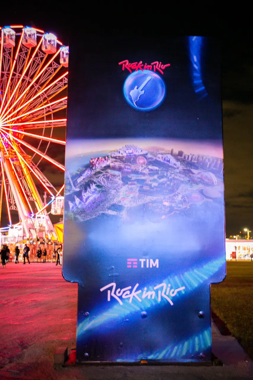 Antenas de 5G da TIM no Rock in Rio /  Divulgação TIM/Sandra Guedes